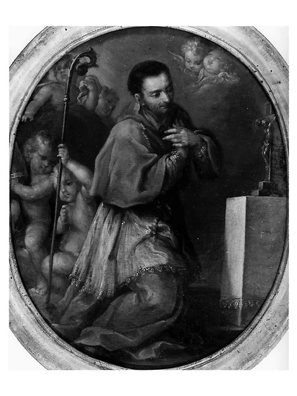 San Carlo Borromeo in adorazione della croce - Galleria Nazionale della Puglia Girolamo e Rosaria Devanna, Bitonto, bari
